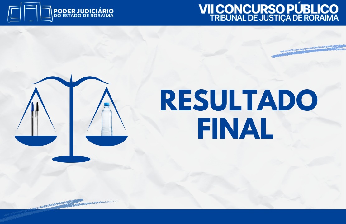 Foto 1: Banner de divulgação na cor branca e letras em azul escrito “Resultado Final ". Foto 1: Banner de divulgação na cor branca e letras em azul escrito “Resultado Final ".